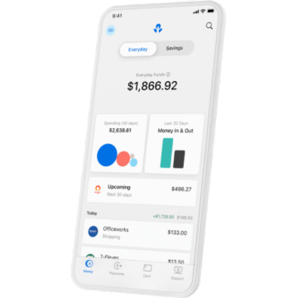 ANZ Plus app screen