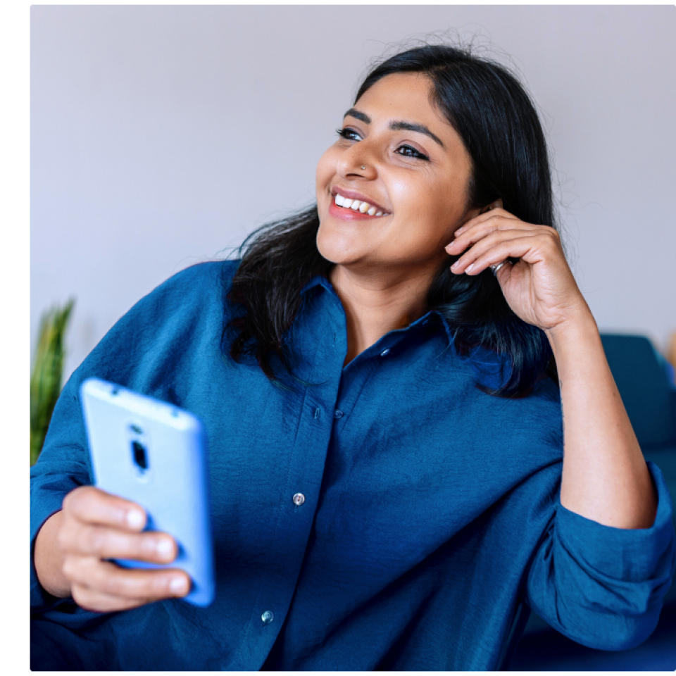 woman on phone