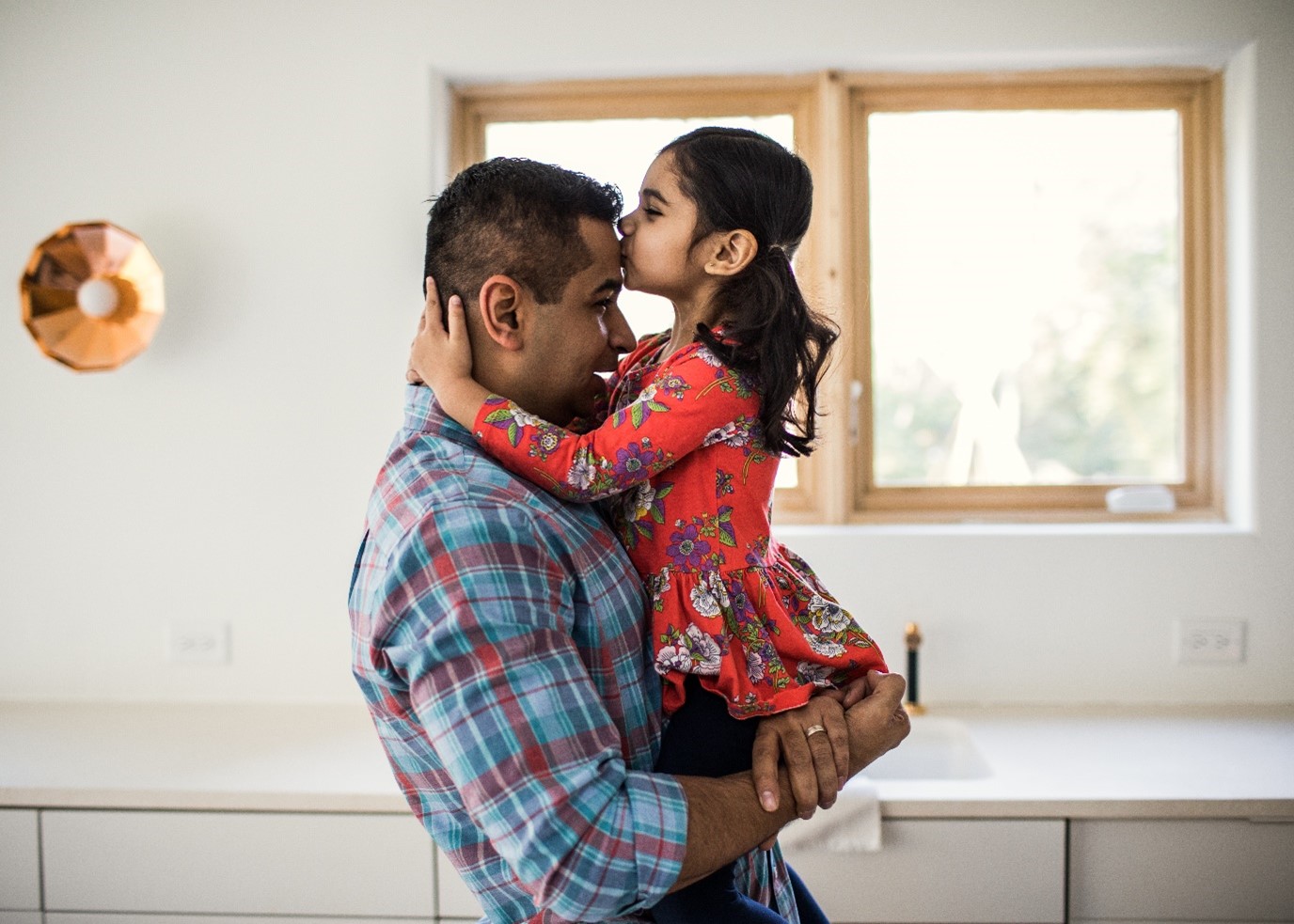 man and her daughter